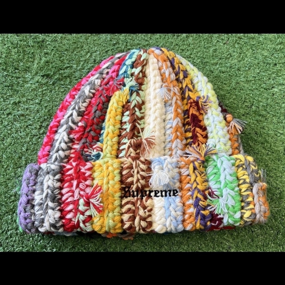 Supreme Multicolor Crochet Beanie Hat FW23